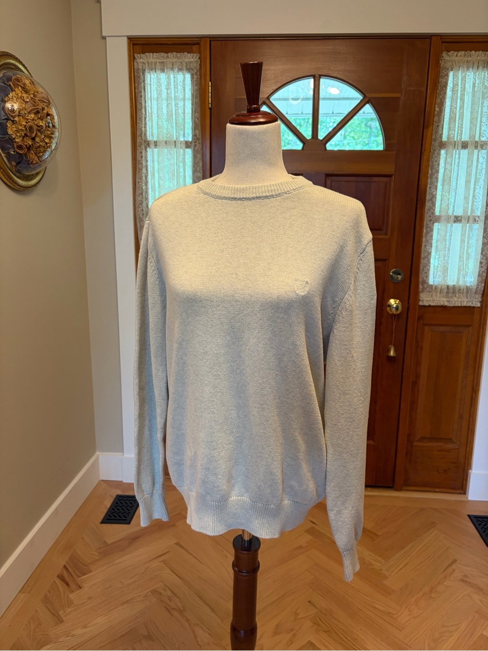 Chaps Men's Crewneck Sweater in Light Beige Size Medium